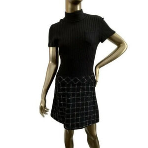 90s Mod Style Vintage Wool Mini Dress by GERONIMO